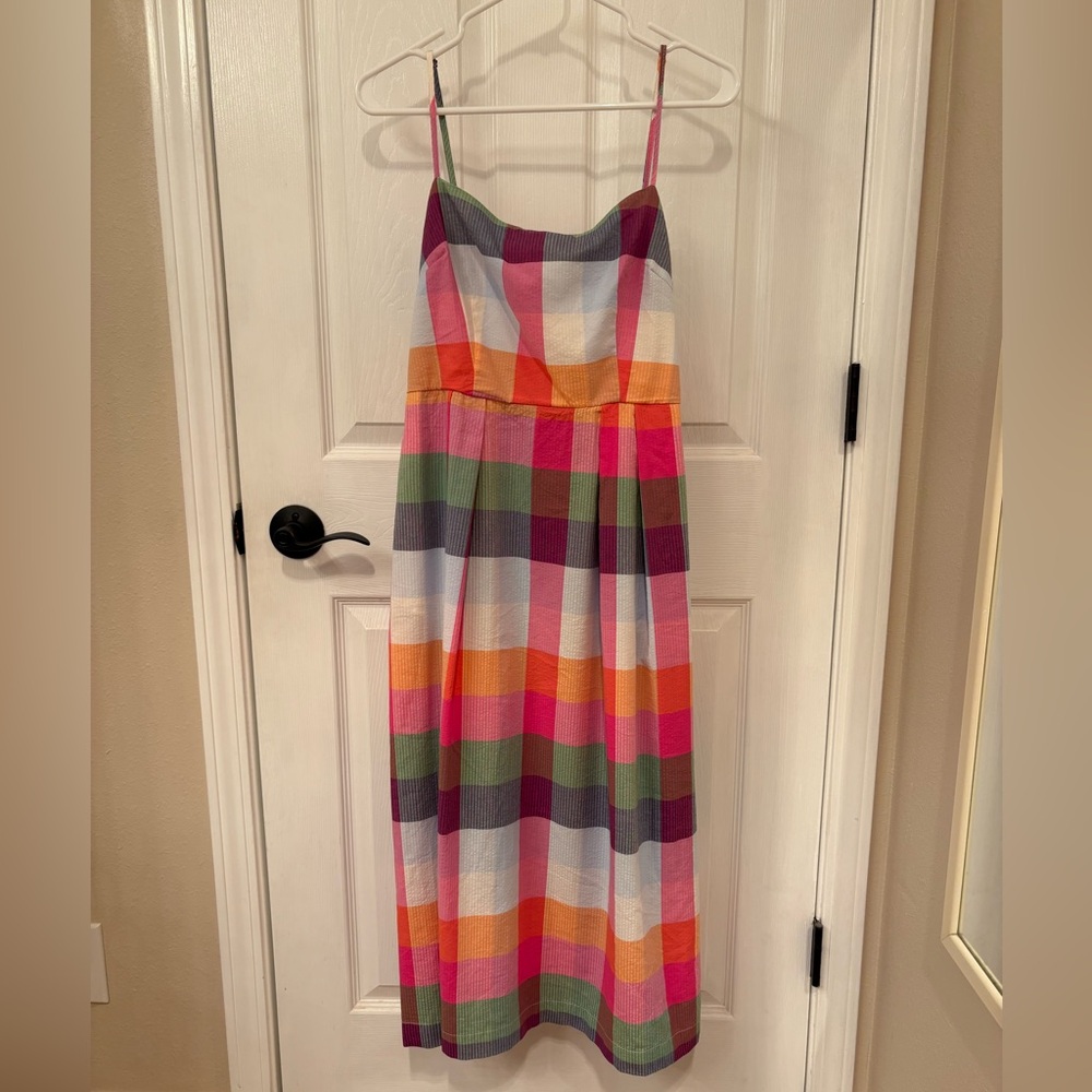 BNWT Kate Spade x Target Plaid Pink and Orange Sundress Sleeveless Casual Dress